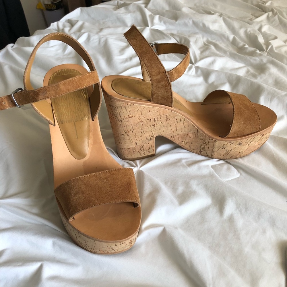 NWOT Dolce Vita Block Heel Cork Sandals